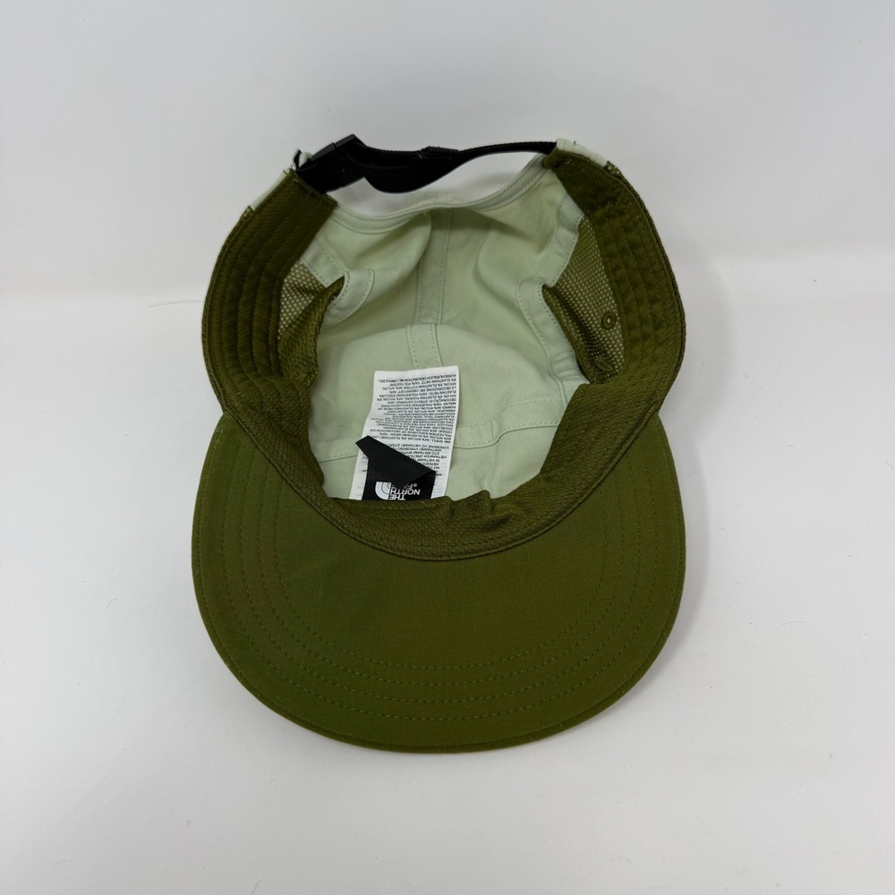 The North Face Class V Camp 5 Panel Hat Cap Sage Olive Green Mesh Adjustable Cap - Picture 8 of 11